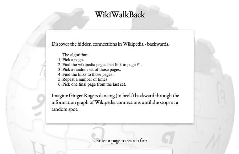 WikiWalkback screenshot