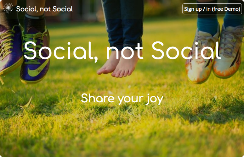 Social, not Social about page